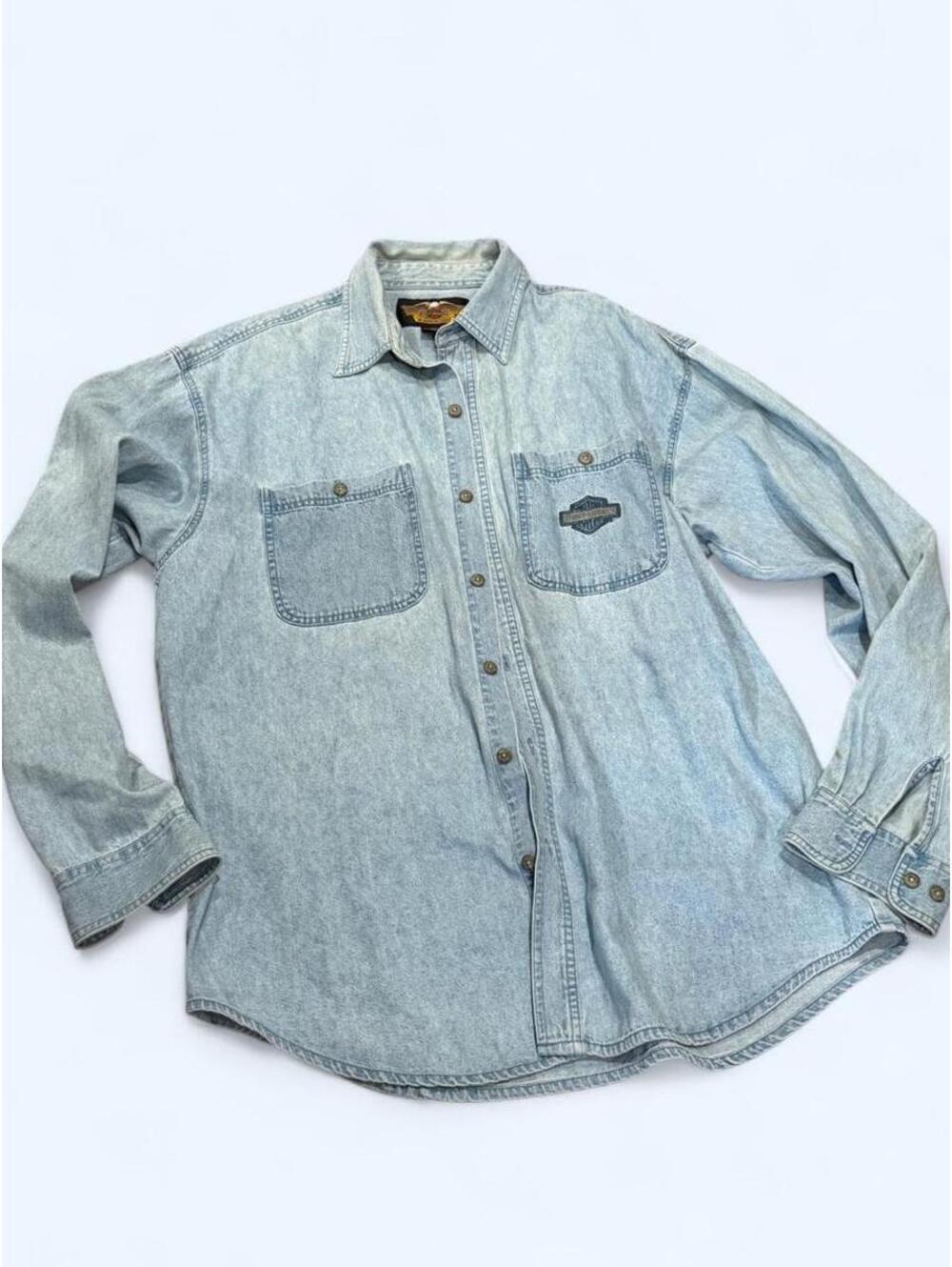 Harley Davidson Men's Blue Shirt